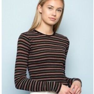 JOHN GALT Long Sleeve Striped Shirt